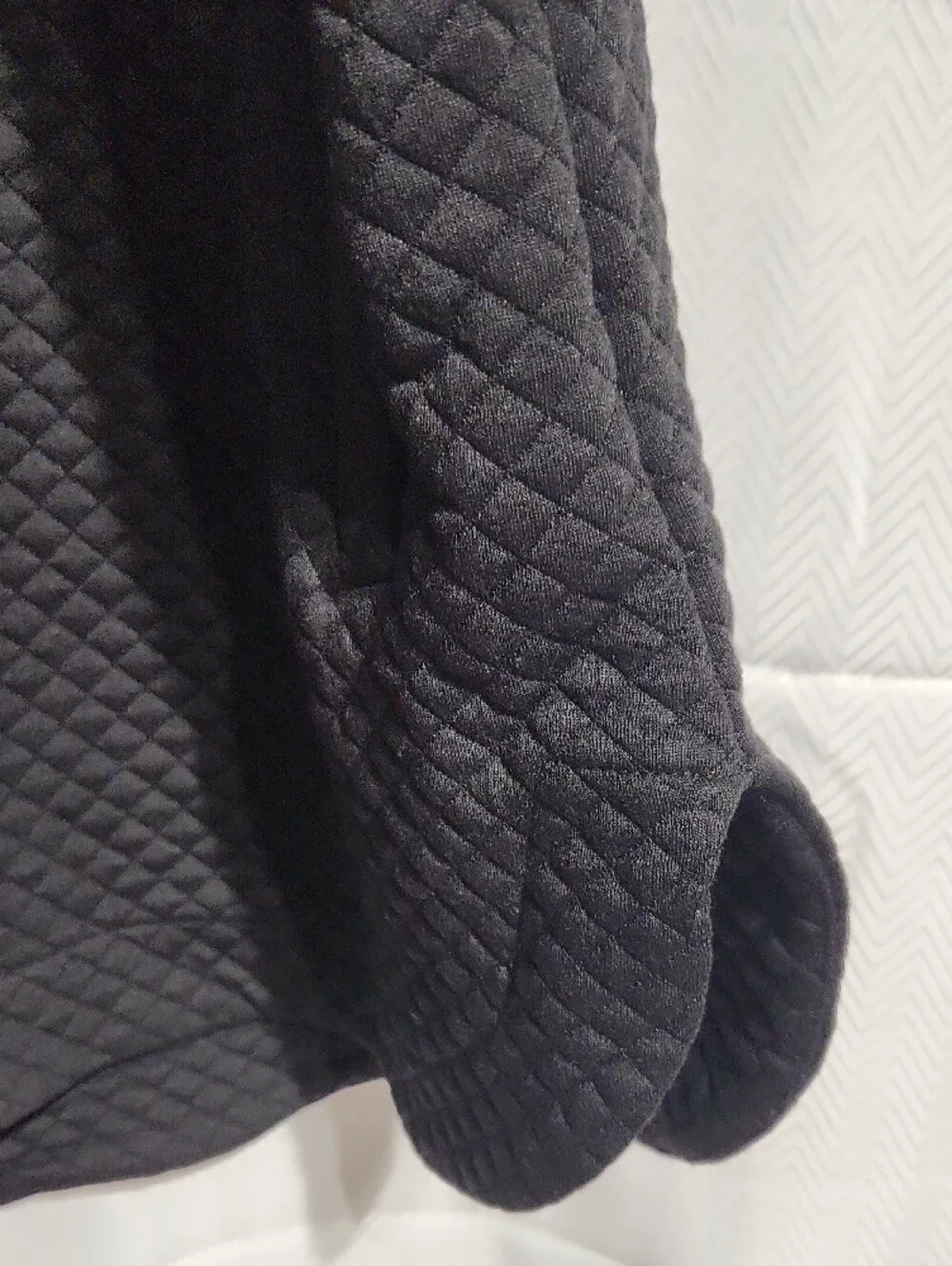 1XL Chic Soul Quilted Black Pullover